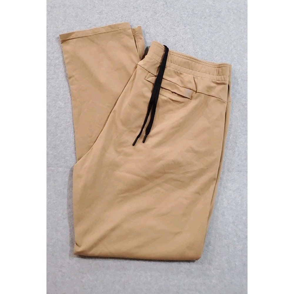 Public Rec Daymaker Men's Pants Joggers 40x32 Brown Tan/Brown Elastic Waist